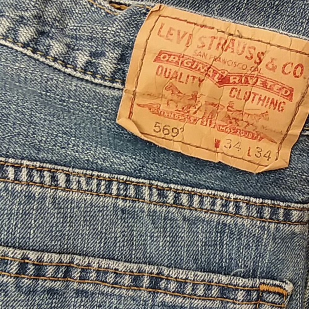 Levi's loose and straight 569 denim jeans